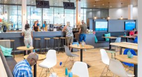 overzichtsfoto van de horeca in Amerena